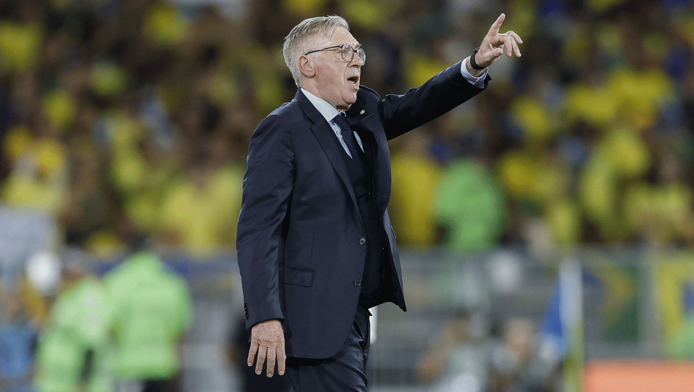 Carlo Ancelotti, técnico da seleção brasileira