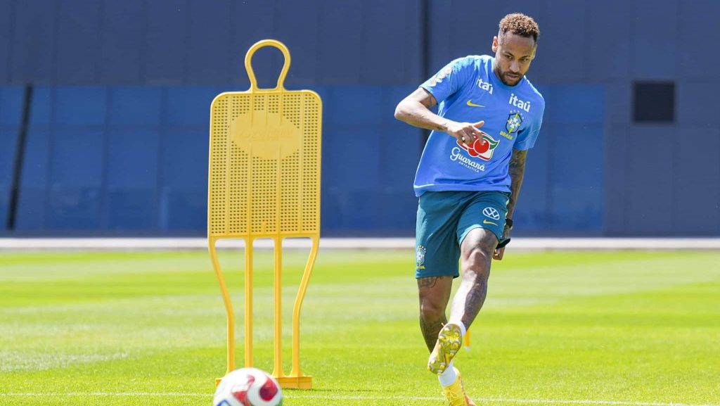 neymar treino seleção brasileira
