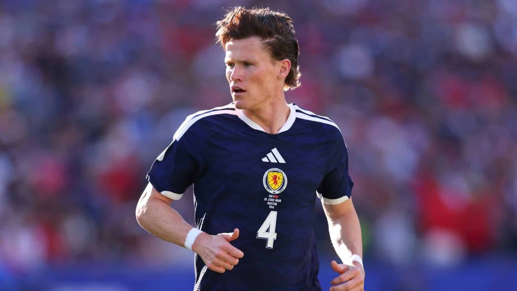 Scott McTominay em ação pela Escócia na Copa do Mundo de 2026