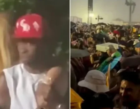 Virginia e Vini Jr. passam perrengue em show evacuado de Bad Bunny