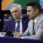 Carlo Ancelotti e Rodrigo Caetano