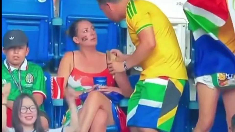 Discussão entre casal na Copa viraliza e internet pede o divórcio; veja