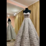 Estilista cria vestido de noiva com