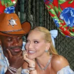 Vini Jr. e Virginia fazem festa julina com direito a barraca do beijo