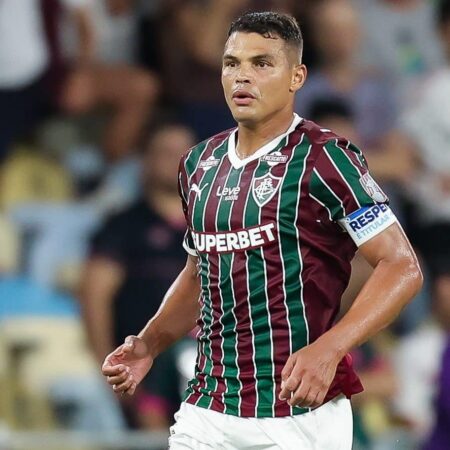 Thiago Silva em ação pelo Fluminense